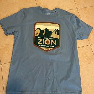 Zion National Park Blue T-Shirt